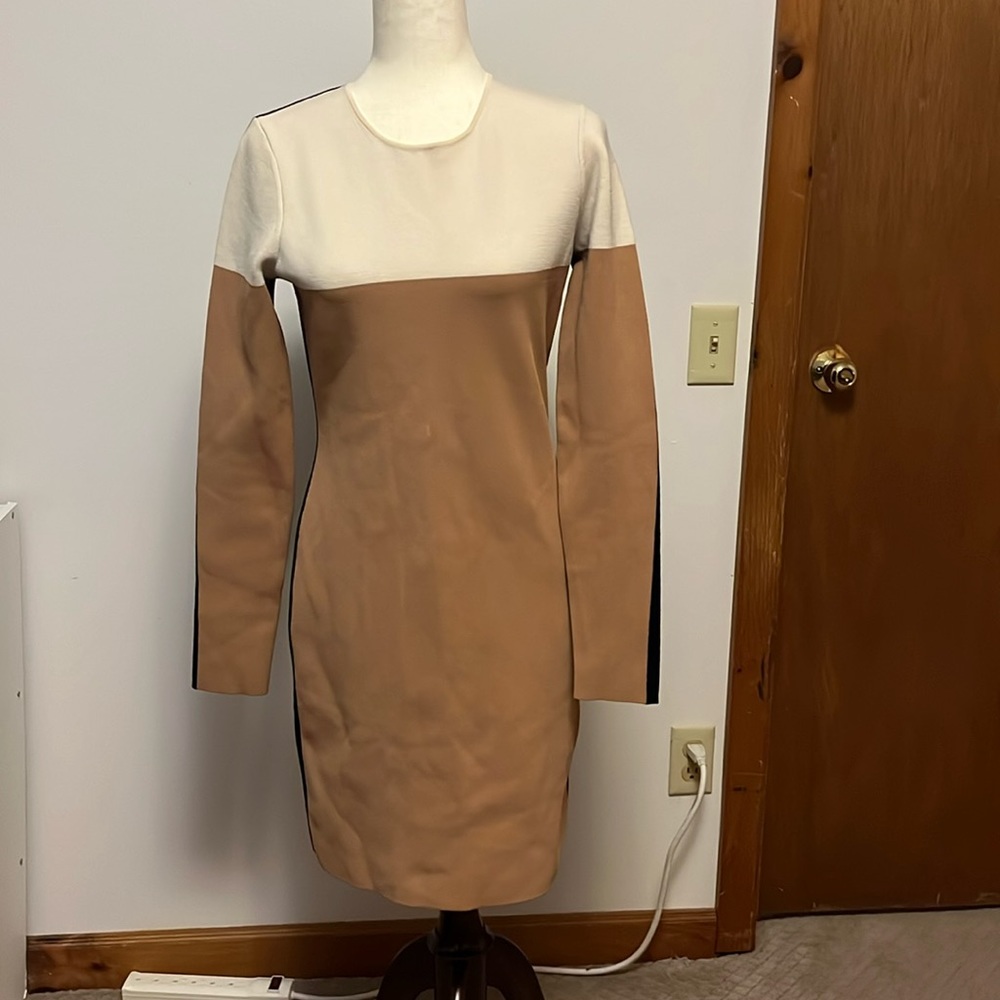 Diane Von Furstenberg (DVF) color block dress , size medium